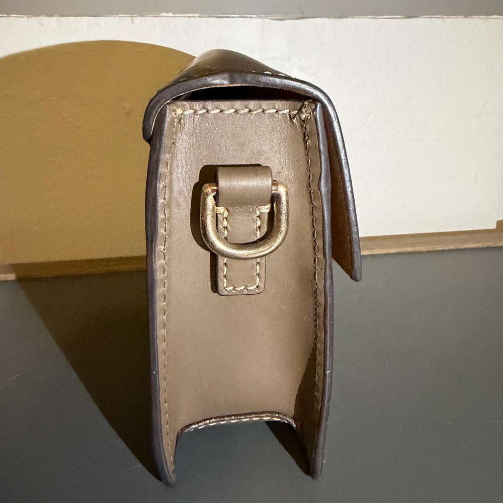 Dooney & Bourke Brown Leather Shoulder Bag - Picture 3 of 10